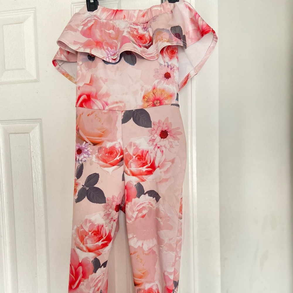 Floral print jumpsuit